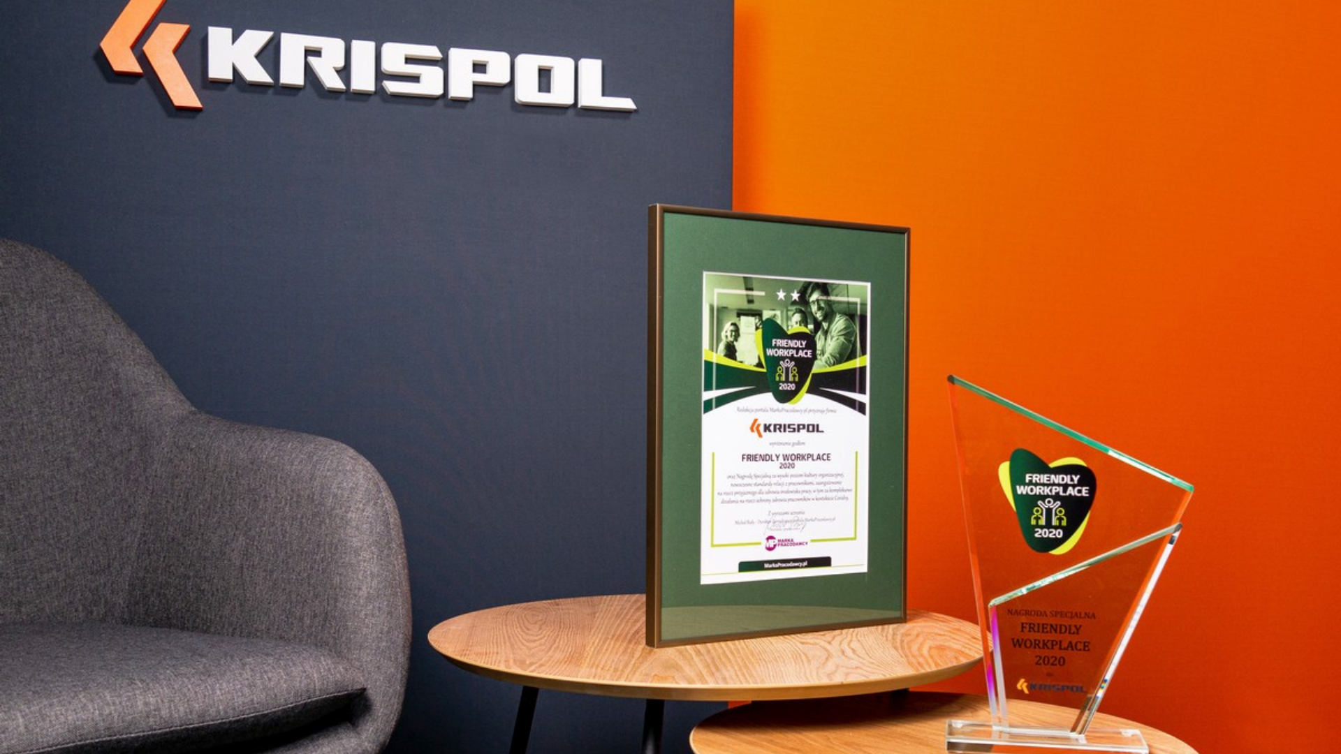 KRISPOL with the title of a Friendly Workplace - News - Budma